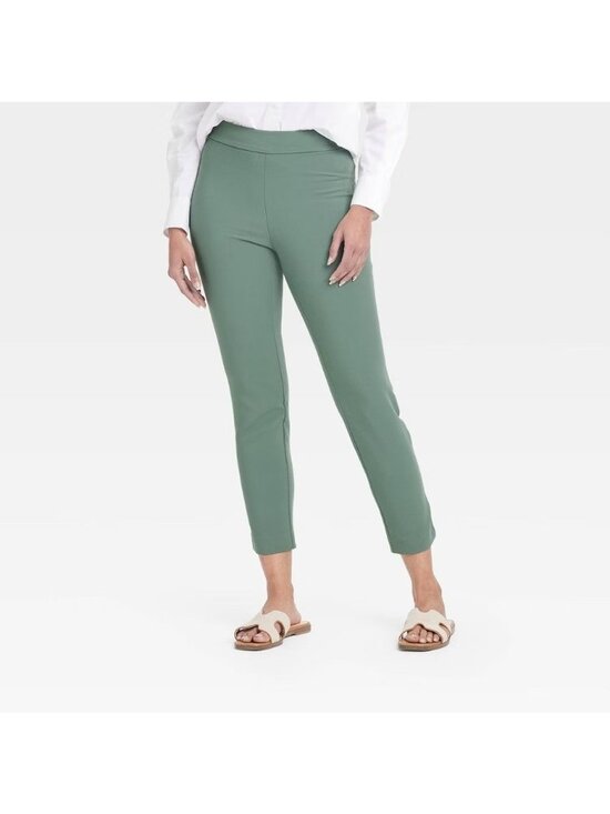 a new day Pants - A New Day Olive Green High Rise Ankle Length Casual Dress Skinny Pants